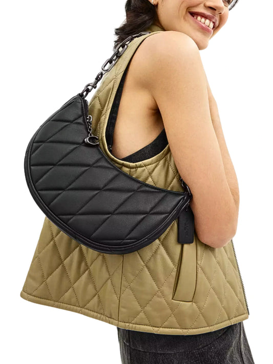 on-model-Coach-Mira-Shoulder-Bag-With-Pillow-Quilting-Black