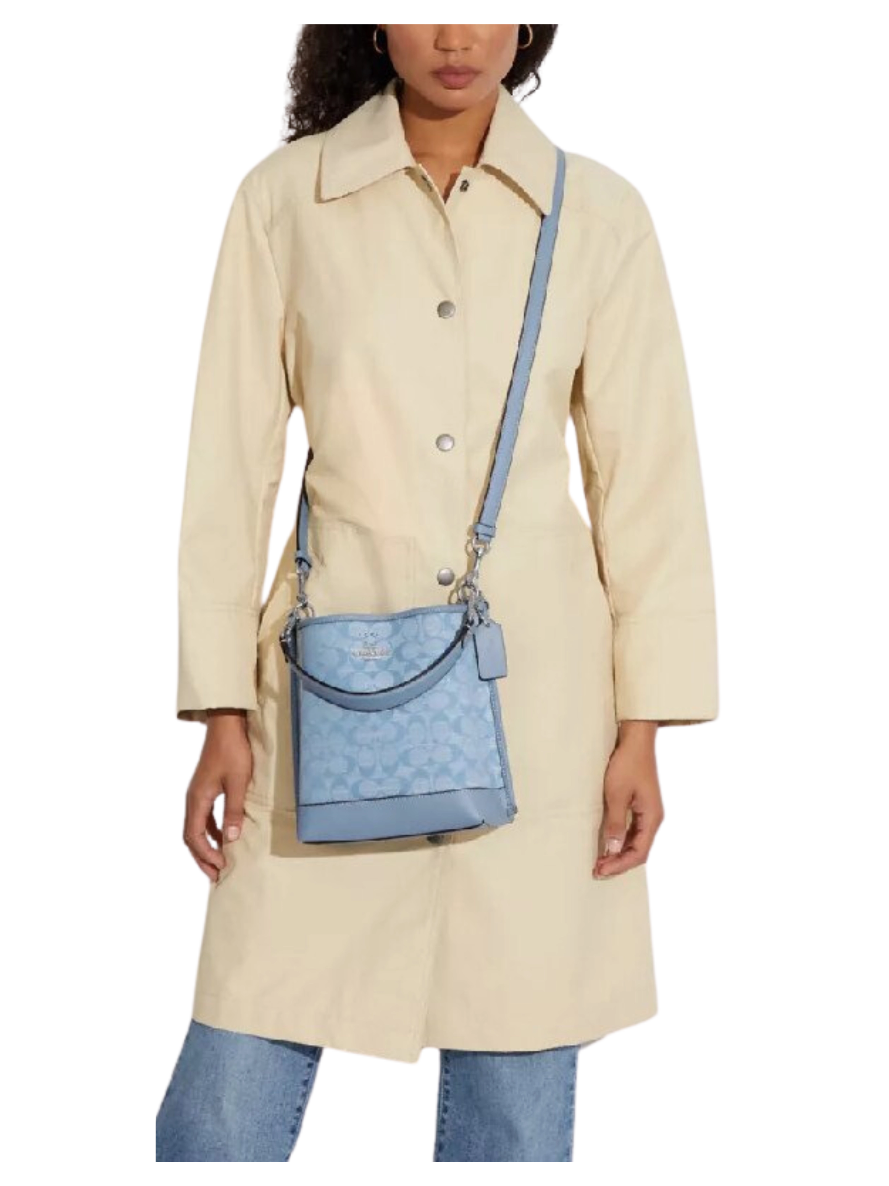 on-model-Coach-Mollie-Bucket-22-In-Signature-Chambray-Cornflower-Multi_2