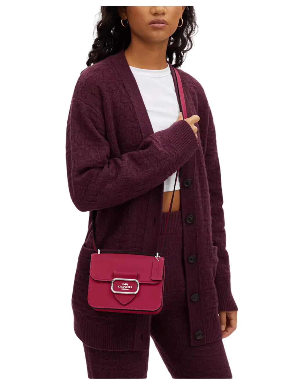 on-model-Coach-Morgan-Leather-Square-Crossbody-Bright-Violet