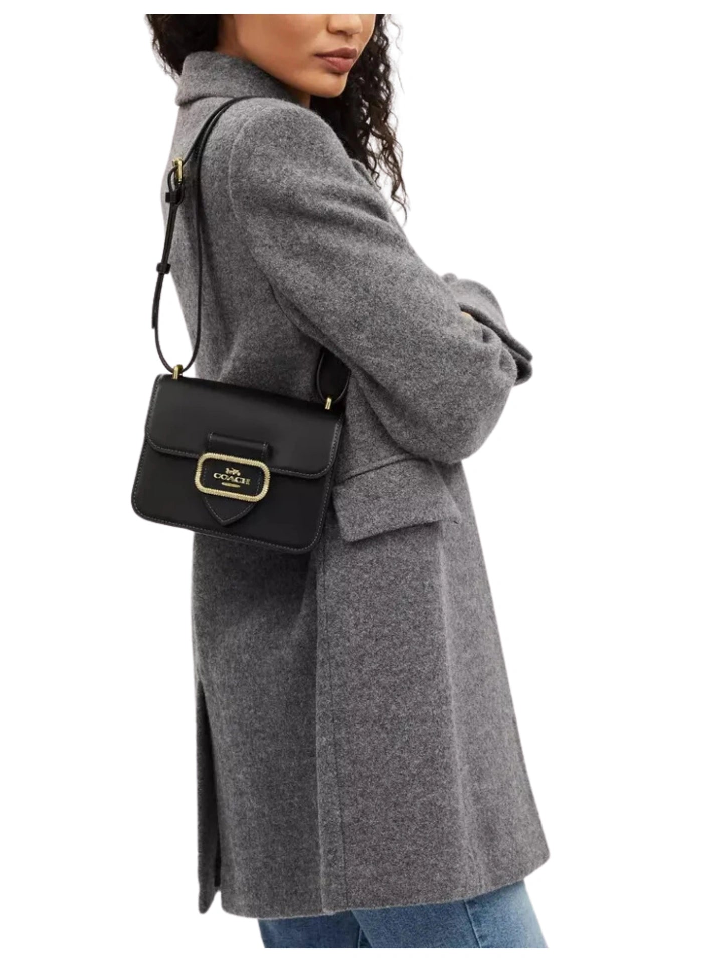      on-model-Coach-Morgan-Square-Crossbody-Bag-Black