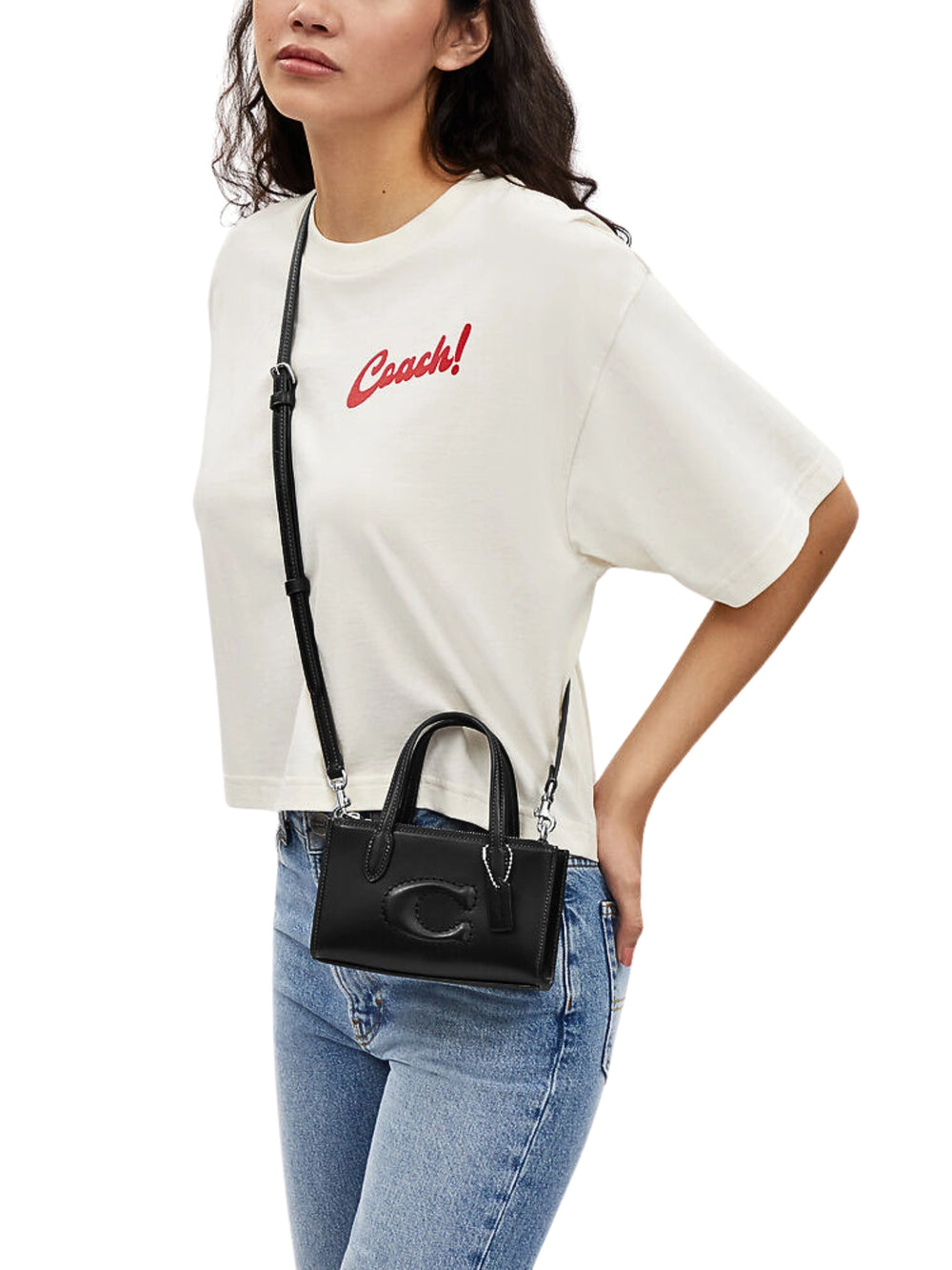 on-model-Coach-Nina-Mini-Tote-Bag-Black