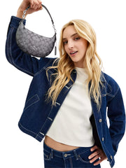 on-model-Coach-Payton-Mini-In-Signature-Metallic-Canvas-Gunmetal-Multi