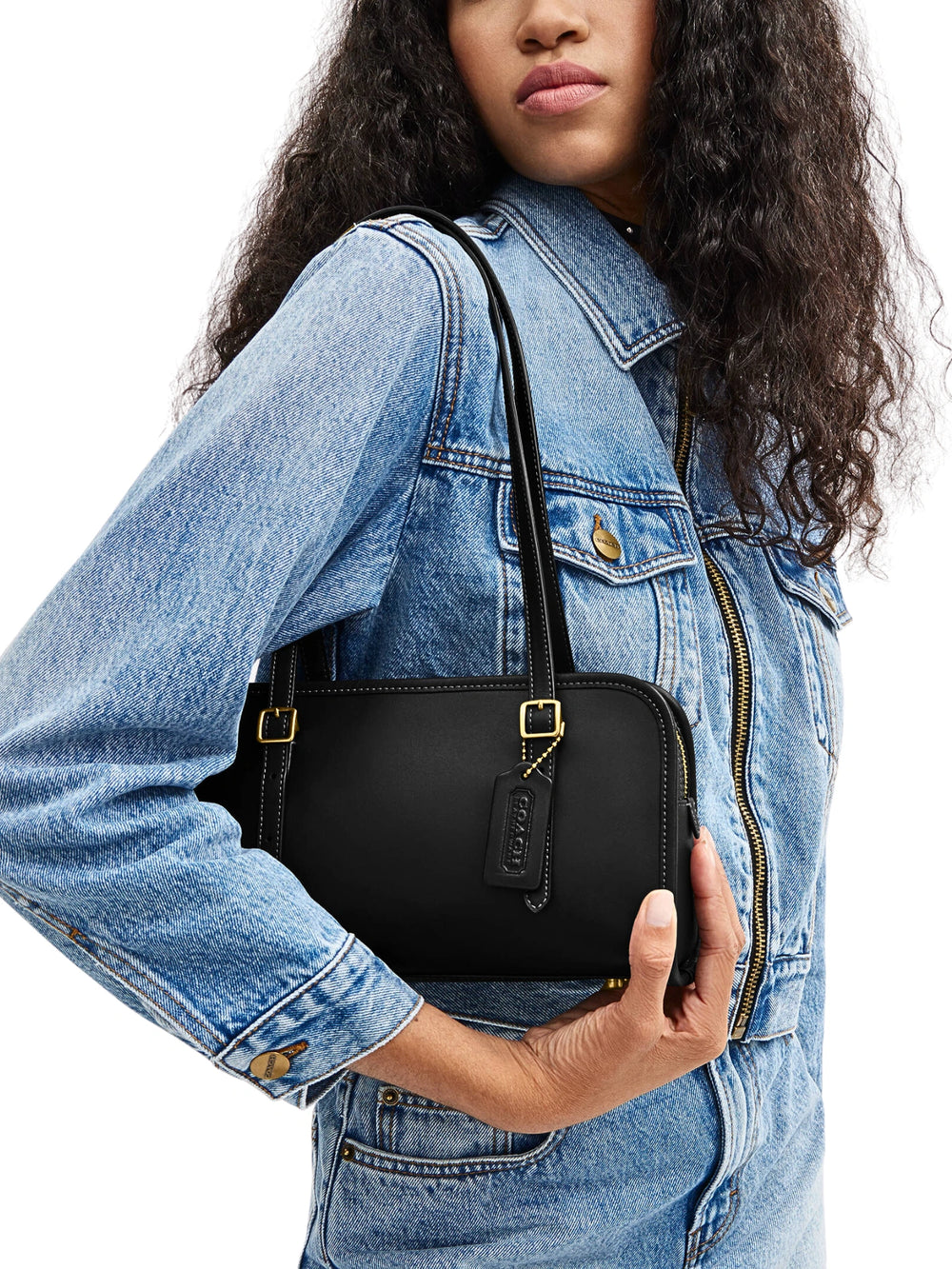 Coach Swing Zip Bag 26 Black – Balilene