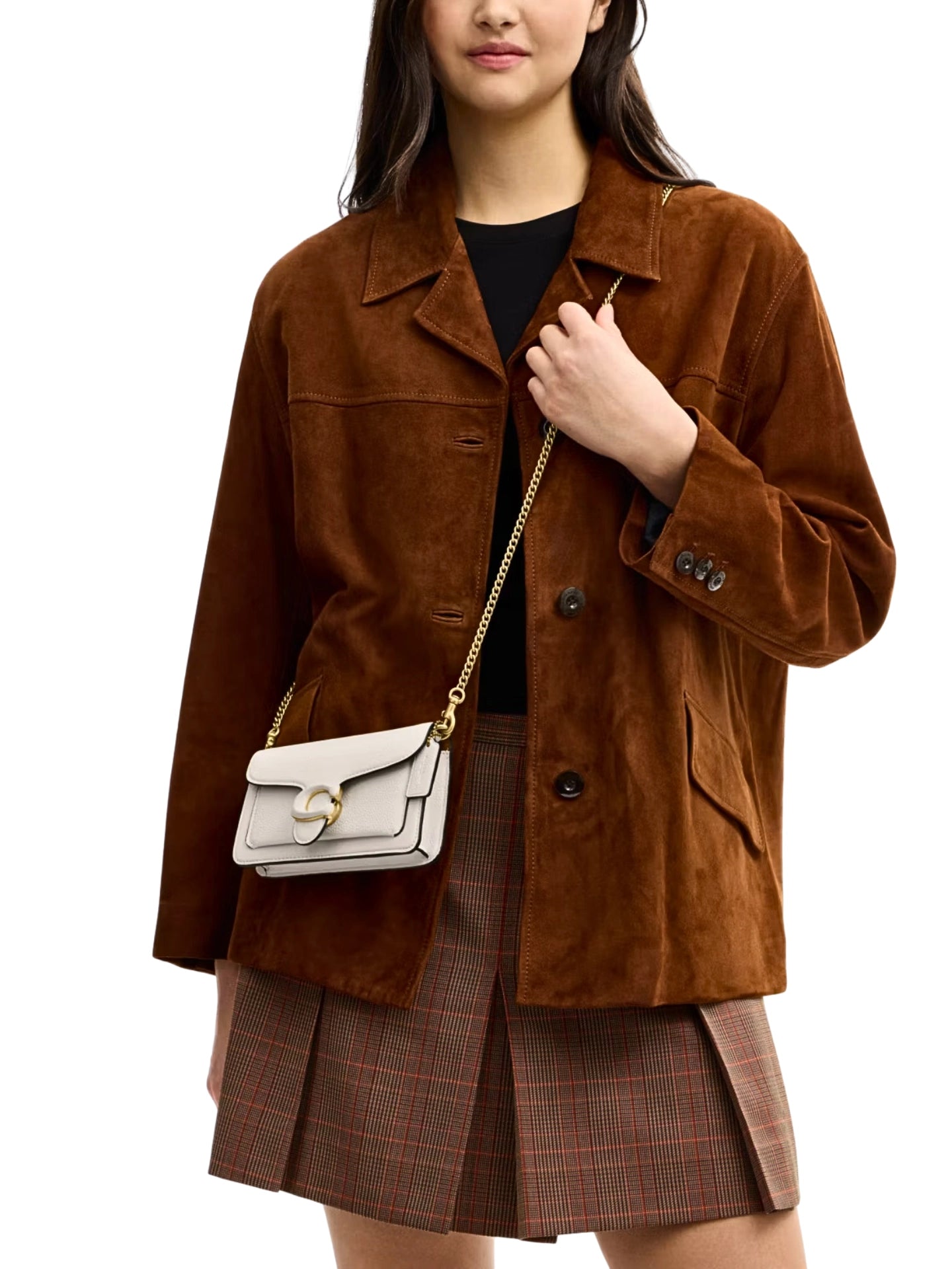 on-model-Coach-Tabby-Crossbody-Wristlet-Chalk