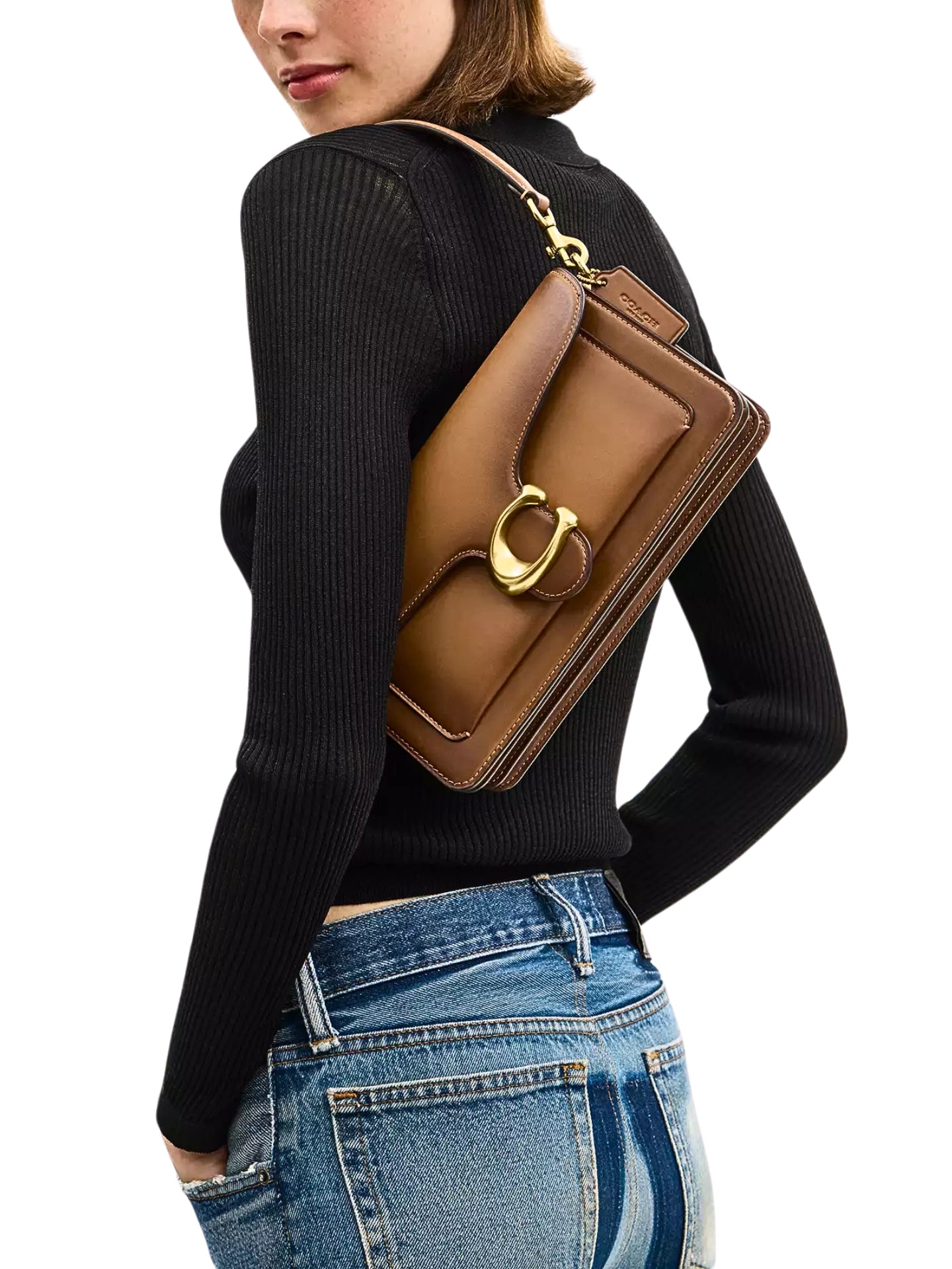 on-model-Coach-Tabby-Shoulder-Bag-26-Honey-Brown