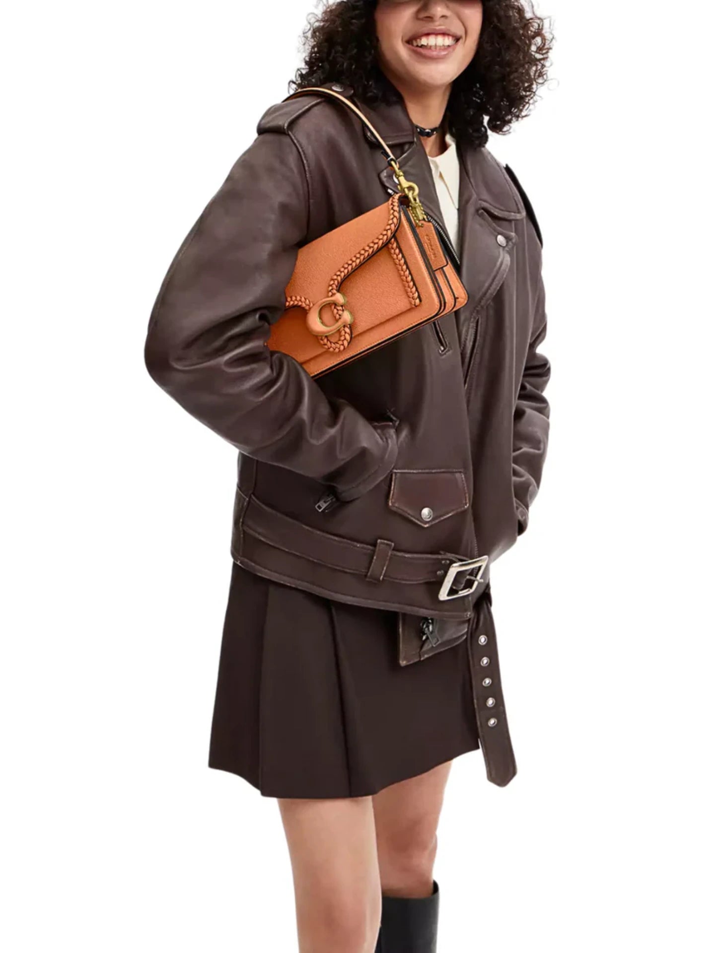 on-model-Coach-Tabby-Shoulder-Bag-26-With-Braid-Burnished-Amber