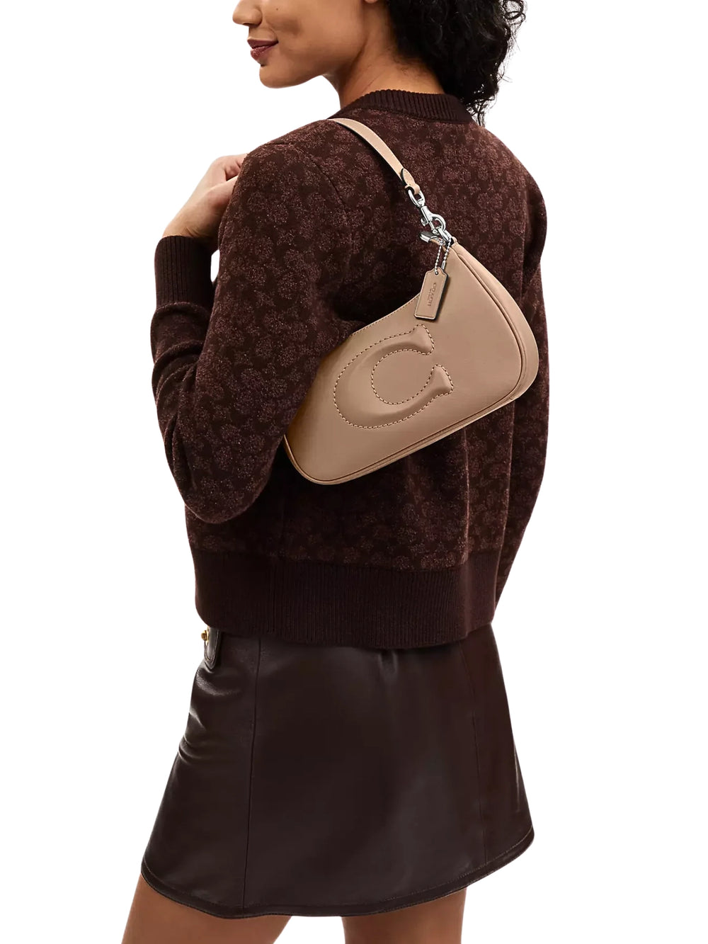on-model-Coach-Teri-Shoulder-Bag-Taupe