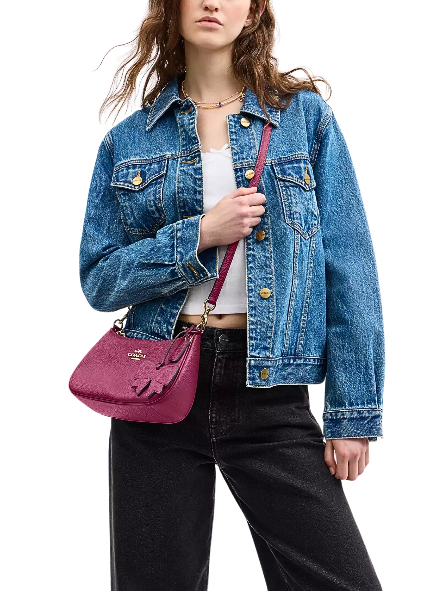 on-model-Coach-Teri-Shoulder-Bag-With-Bow-Charm-Pink