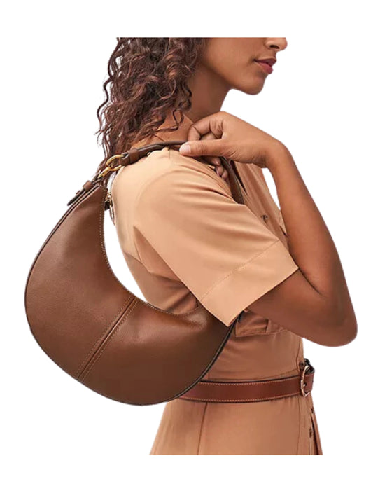 on-model-Fossil-Shae-Small-Hobo-Bag-Brown