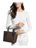 on-model-Jet-Set-Travel-Ektra-Small-Carryall-Top-Zip-Tote-Brown-Black