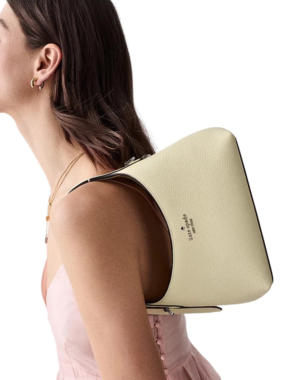 on-model-Kate-Spade-454-Mini-Crossbody-Bag-Lemon-Fondant