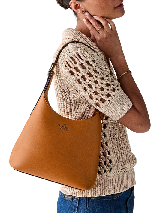 on-model-Kate-Spade-454-Small-Shoulder-Bag-Orange-Jasper