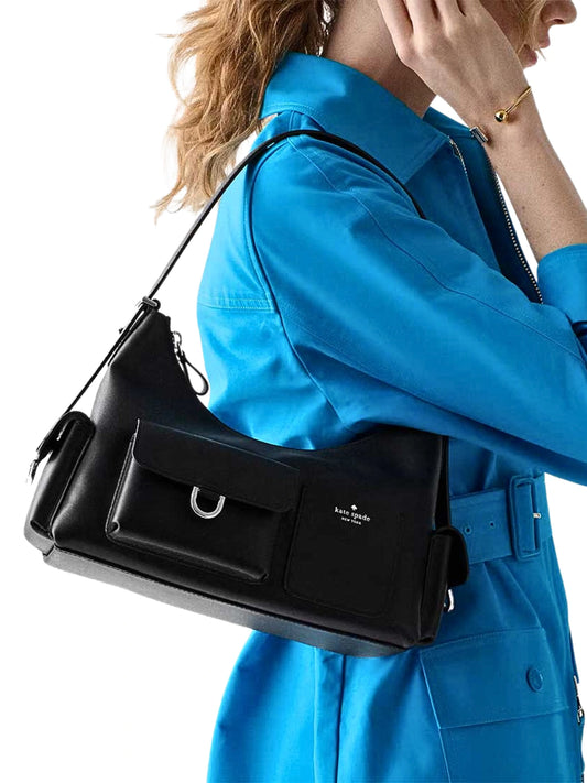 on-model-Kate-Spade-Cargo-Leather-Shoulder-Bag-Black