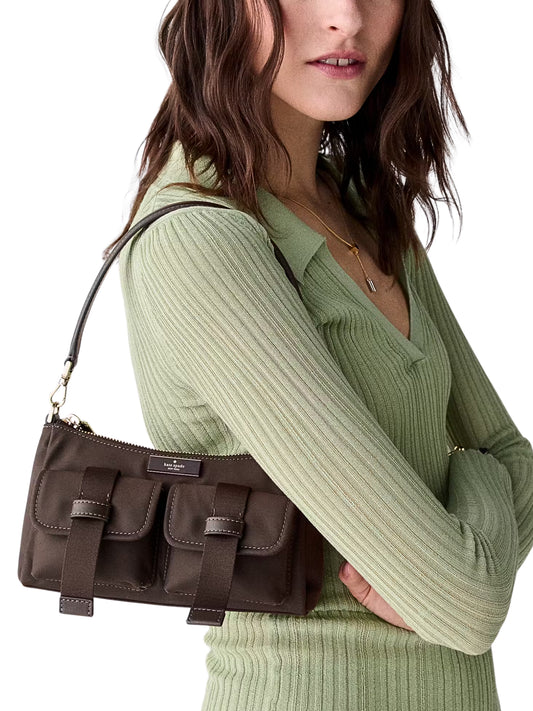 on-model-Kate-Spade-Carter-Ksnyl-Small-Cargo-Crossbody-Bag-Hot-Fudge