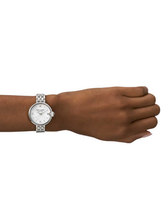 on-model-Kate-Spade-Chelsea-Park-Stainless-Steel-Watch-Silver