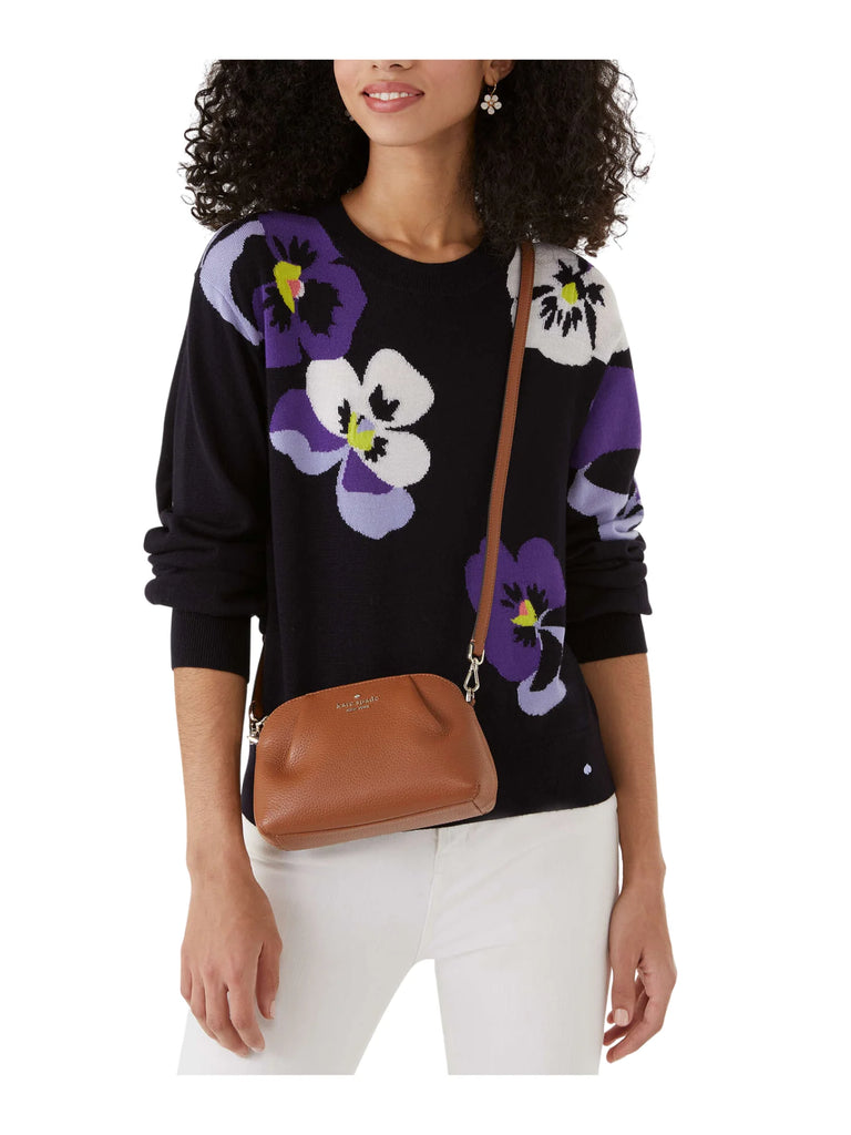 Pebbled leather sales convertible crossbody bag