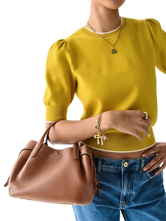 on-model-Kate-Spade-Dumpling-Pick-Stitch-Small-Satchel-Bag-Warm-Gingerbread