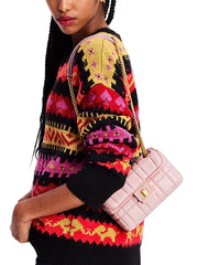 on-model-Kate-Spade-Evelyn-Quilted-Small-Shoulder-Crossbody-Bag-Pink-Dune