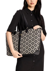 on-model-Kate-Spade-Flower-Jacquard-Large-Open-Tote-Sand-Multi
