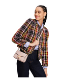 on-model-Kate-Spade-Katy-Medium-Textured-Leather-Flap-Chain-Crossbody-Bag-Pink