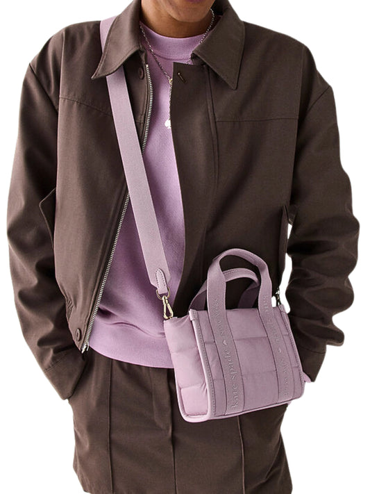 on-model-Kate-Spade-Kip-Puffy-Mini-Tote-Bag-Lavender-Smoke