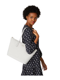 on-model-Kate-Spade-Kitt-Medium-Nylon-Tote-Platinum-Grey