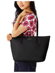on-model-Kate-Spade-Kitt-Nylon-Large-Tote-Bag-Black