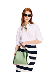 on-model-Kate-Spade-Knott-Colorblocked-Medium-Crossbody-Tote-in-Beach-Glass-Multi