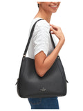 on-model-Kate-Spade-Leila-Medium-Triple-Compartment-Shoulder-Bag-Black