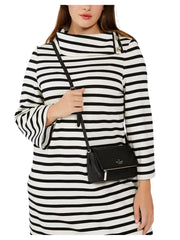 on-model-Kate-Spade-Leila-Mini-Zip-Crossbody-Bag-Black