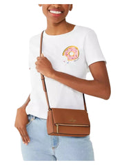 on-model-Kate-Spade-Leila-Mini-Zip-Flap-Crossbody-Bag-Warm-Ginger