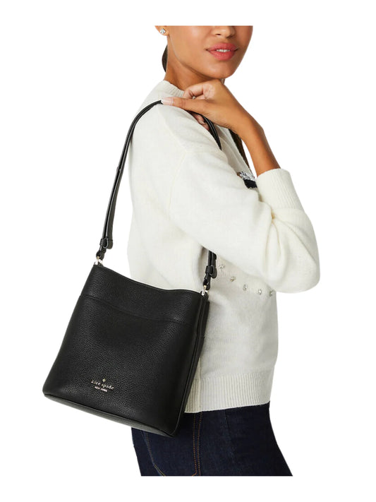 on-model-Kate-Spade-Leila-Pebbled-Leather-Small-Bucket-Bag-BlackWEBP