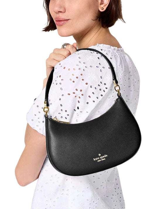 on-model-Kate-Spade-Paige-Shoulder-Bag-Black