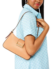 on-model-Kate-Spade-Reegan-Small-Shoulder-Bag-Orange-Cream