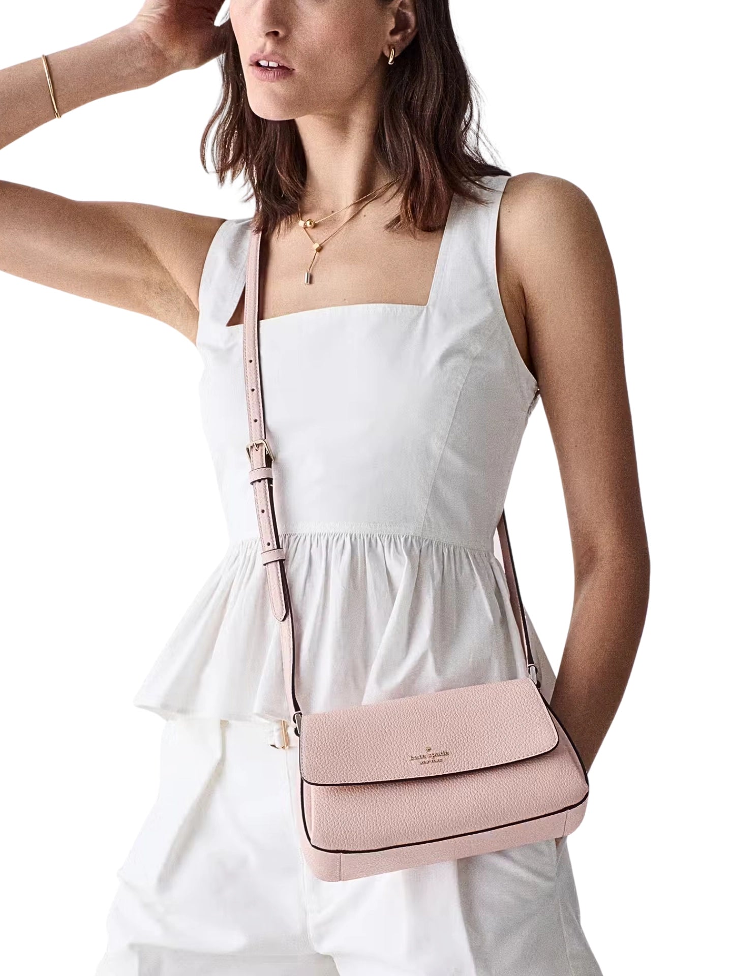 on-model-Kate-Spade-Sutton-Mini-Flap-Crossbody-Tutu-Pink