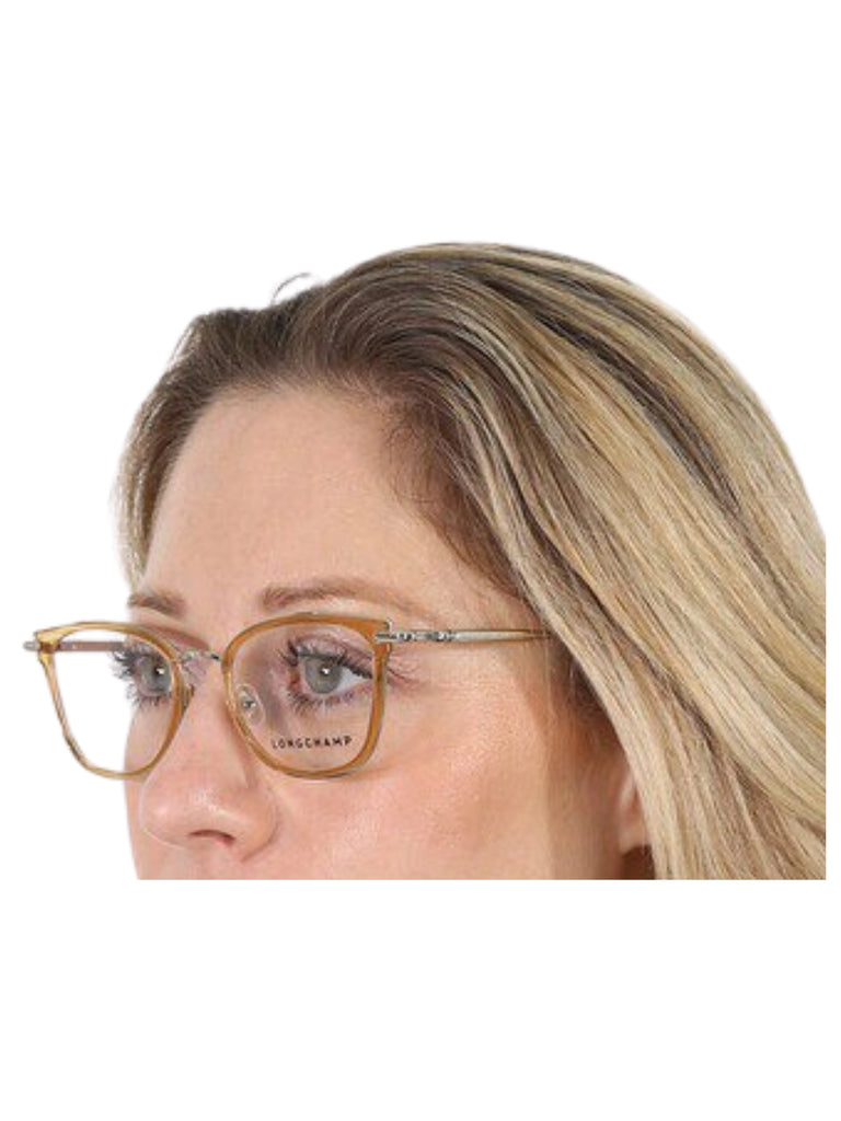 on-model-Longchamp-Demo-Cat-Eye-Ladies-Eyeglasses-Butterscotch