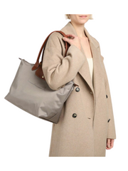 on-model-Longchamp-Le-Pliage-Large-Nylon-Shoulder-Tote-Long-Handle-Tourtelle