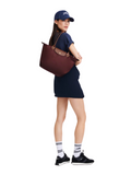 on-model-Longchamp-Le-Pliage-Original-Medium-Shoulder-Bag-Bordeux