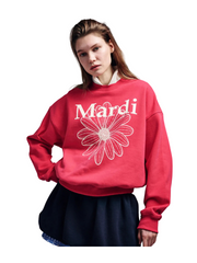 on-model-Mardi-Mercredi-Sweatshirt-Flowermardi-Blossom-Red-Ivory
