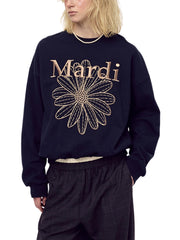 on-model-Mardi-Mercredi-Sweatshirt-Flowermardi-Needlework-Navy-Taupe