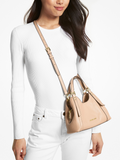 on-model-Michael-Kors-Arlo-Small-Pebbled-Leather-Crossbody-Bag-Buff