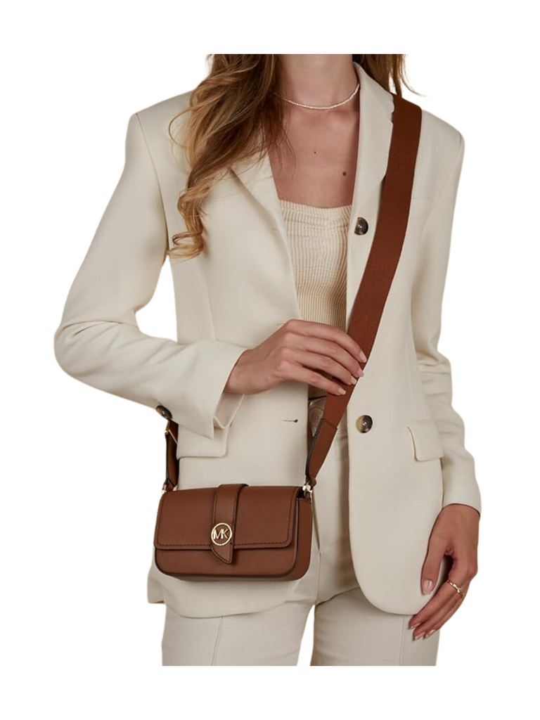 ハンドバッグ Michael Kors Greenwich Sling 32S3GGRC1L 222 CAMEL Shoulder B Greenwich Extra-Small Saffiano Leather Sling Crossbody Bag