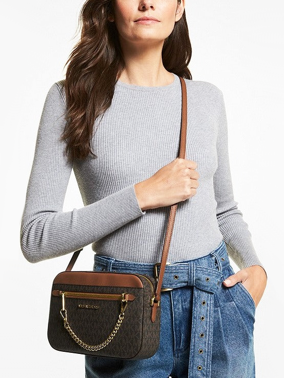 Michael kors jet set logo crossbody deals