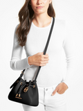 on-model-Michael-Kors-Phoebe-Small-Faux-Leather-Bucket-Bag-Black