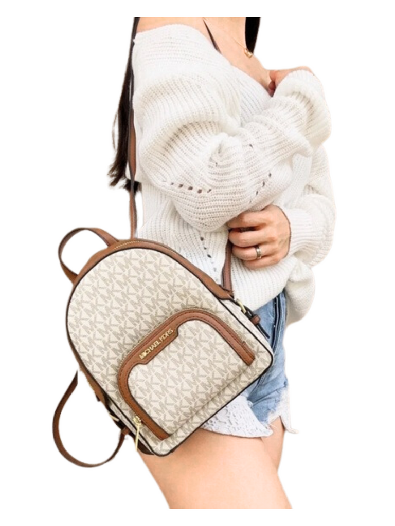 Extra Small Backpack Michael Kors Jaycee Extra-Small Logo Backpack Vanilla – Balilene