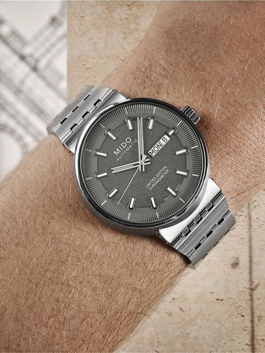on-model-Mido-All-Dial-20th-Anniversary-Anthracite-Dial-Limited-Edition-Stainless-Steel-Watch