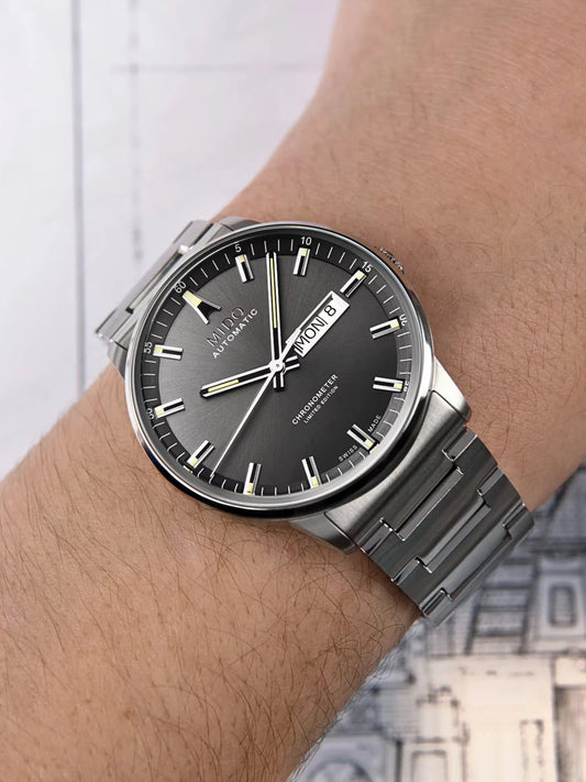 on-model-Mido-Commander-IBA-Automatic-Anthracite-Dial-Men-s-Watch