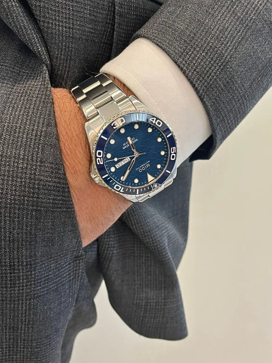 on-model-Mido-Ocean-Star-Automatic-Blue-Dial-Men-s-Watch