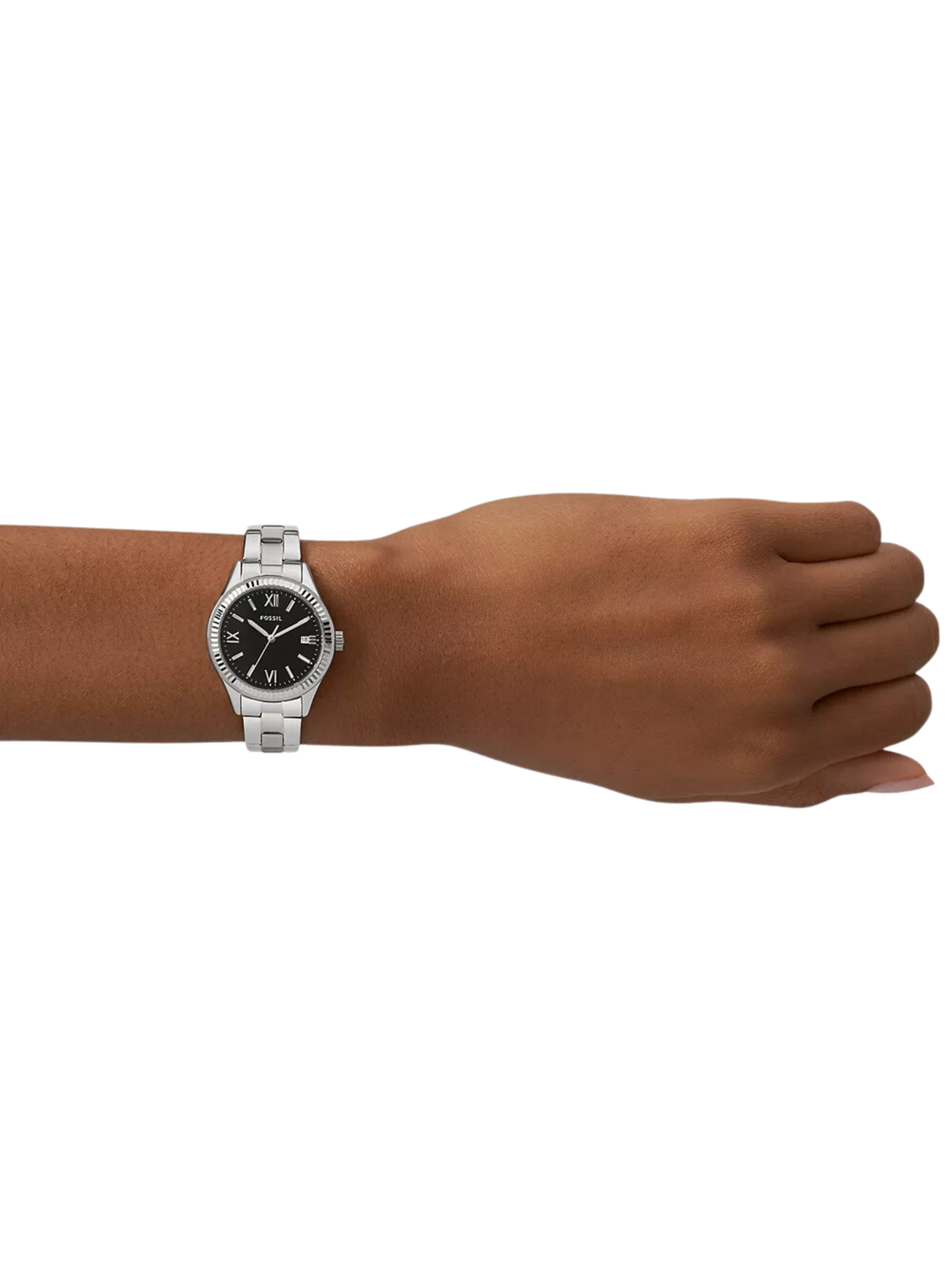 on-model-Rye-Three-Hand-Date-Stainless-Steel-Watch-Black-Dial-Silver