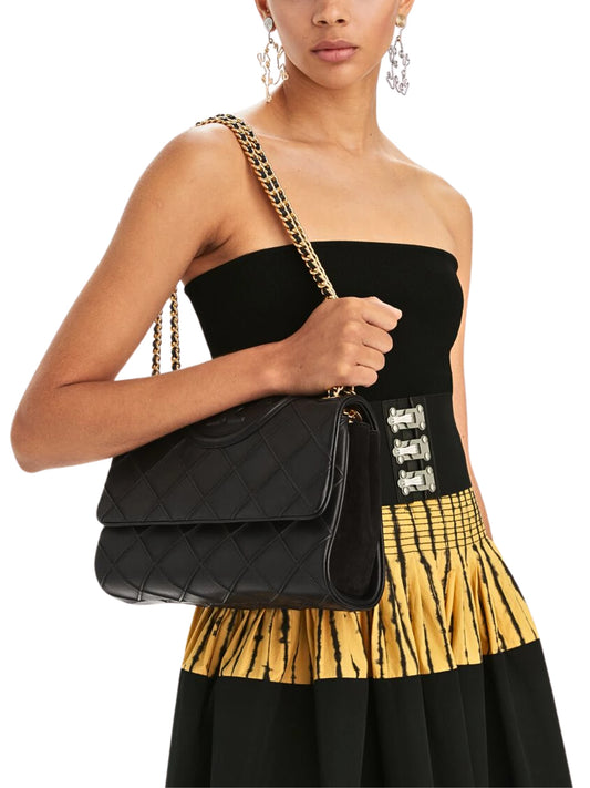 on-model-Tory-Burch-Fleming-Soft-Convertible-Shoulder-Bag-Black